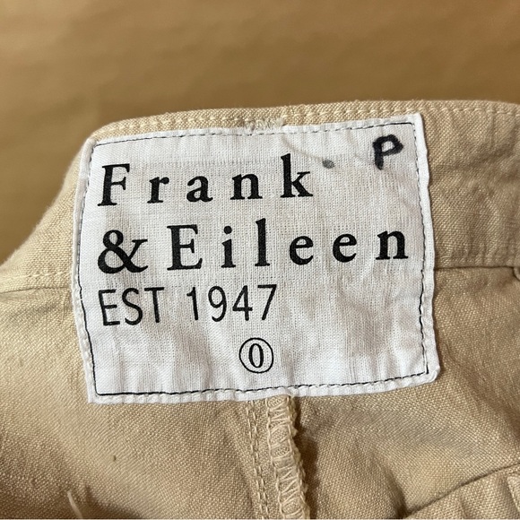 Frank & Eileen | Kinsale Pants Italian Performance Linen Wide Leg Trouser Size 0 - Picture 3 of 15